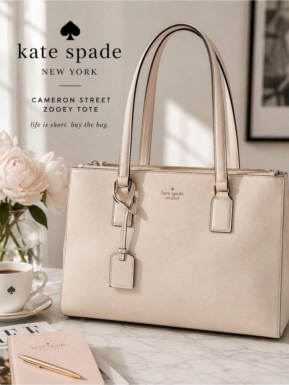 Kate Spade Cameron Street Zooey Large Saffiano Leather Tote